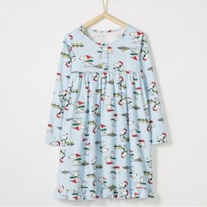 Peanuts Snoopy Christmas Winter Flannel Nightgown